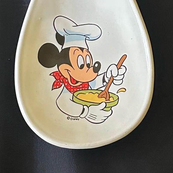 Treasure Craft Kitchen Vintage Mickey Mouse Chef Spoon Rest Poshmark